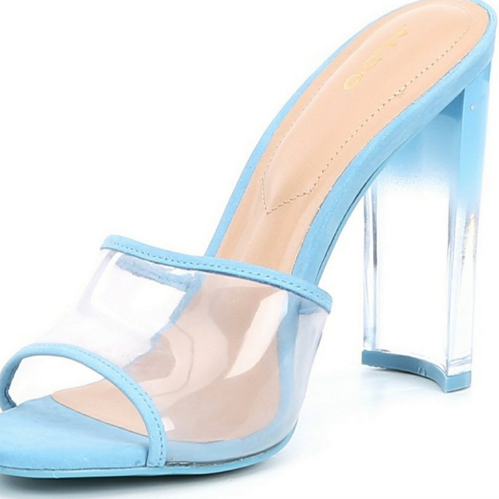 Gorgeous Lucite heel Mules - Picture 5 of 8